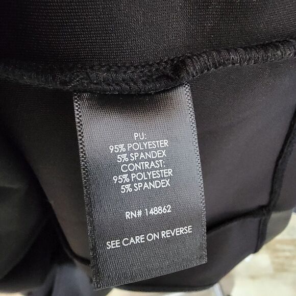 Torrid Black Coated Scuba Dress 0X Large 12 NWT Slimming Stretch Pockets At Knee - Picture 9 of 12